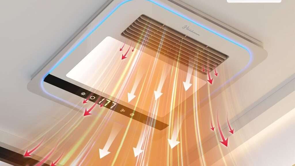 chauffage ventilé pour salle de bain : profitez d'une chaleur rapide et efficace tout en éliminant l'humidité pour un confort optimal.